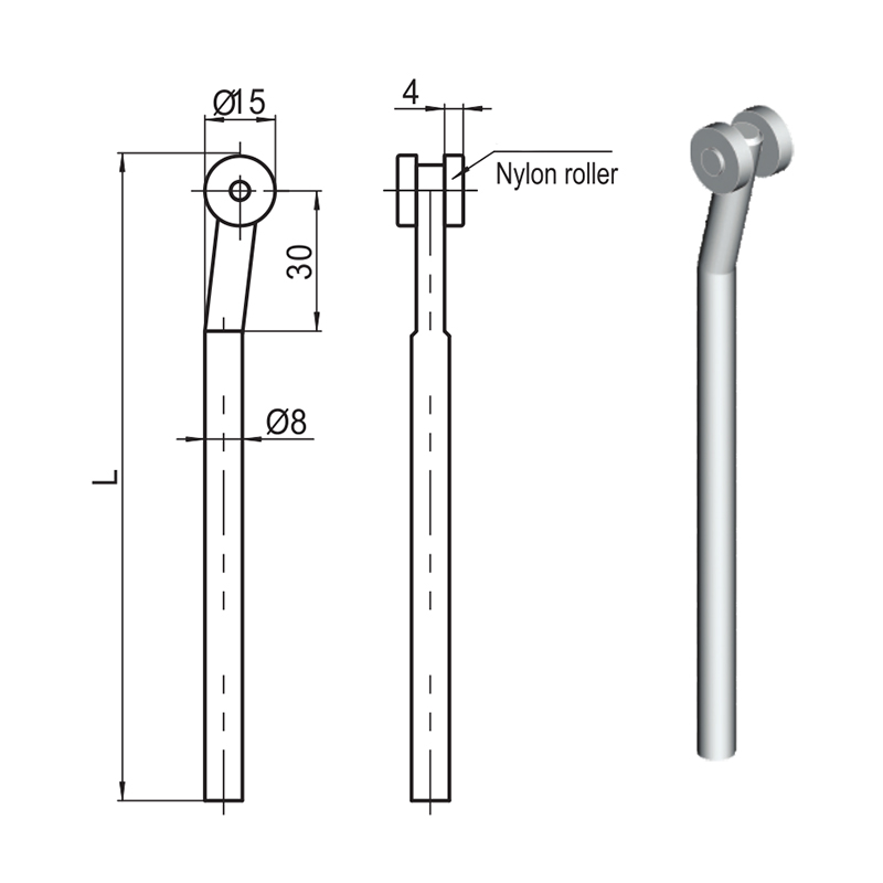 Sorcóir níolón LG001 Ceangail Slat Lock Accessories