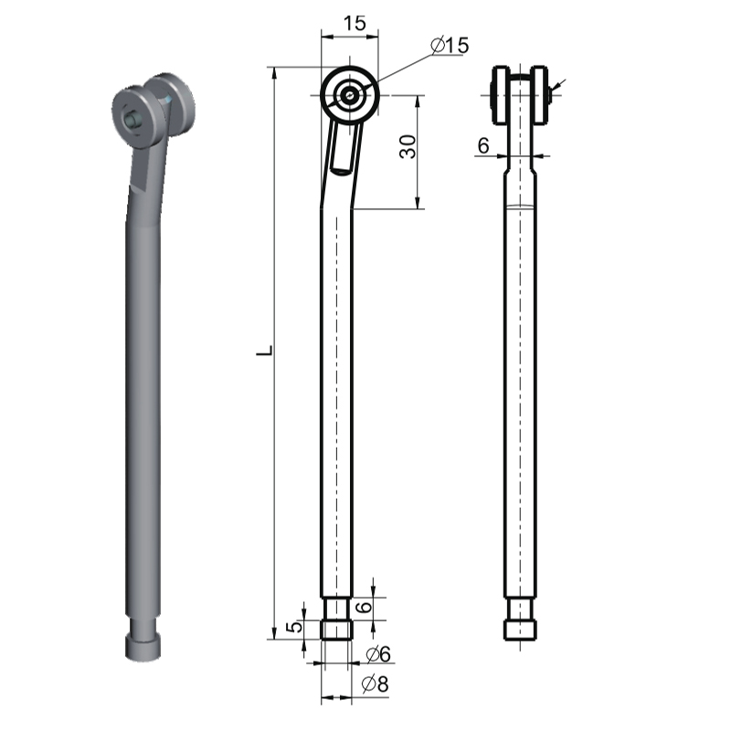 LG002A Slat Nascadh Accessories Lock Tionscail