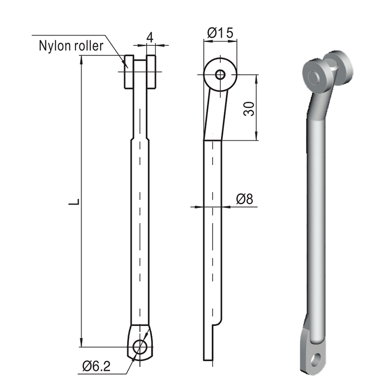 LG007-B sorcóir níolón Accessories slat Nascadh Tionscail