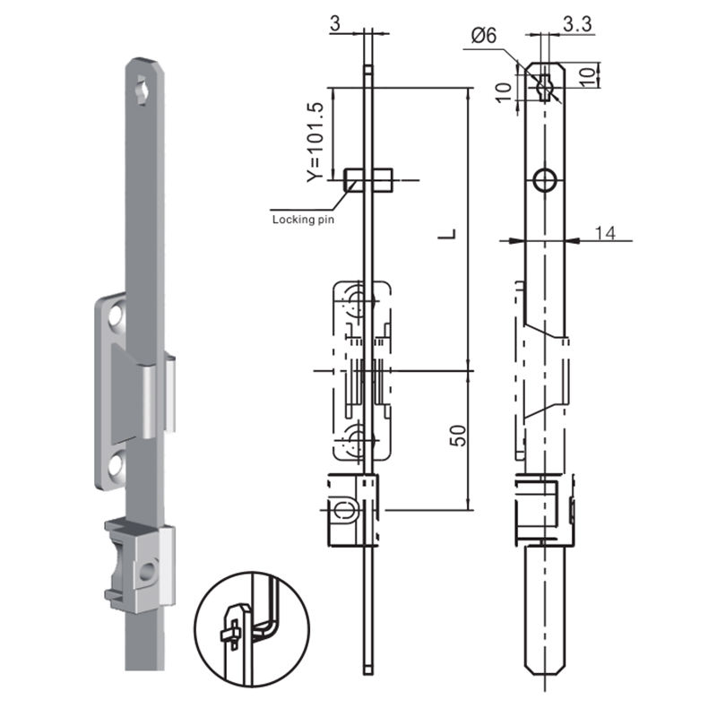 LG010-2 Le Bioráin Glasála Nascadh Slat Accessories